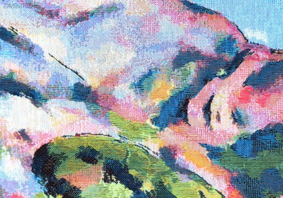 Montañas de Sainte-Victoire (Cézanne) Fundas de cojín Obras Maestras - Mille Fleurs Tapestries