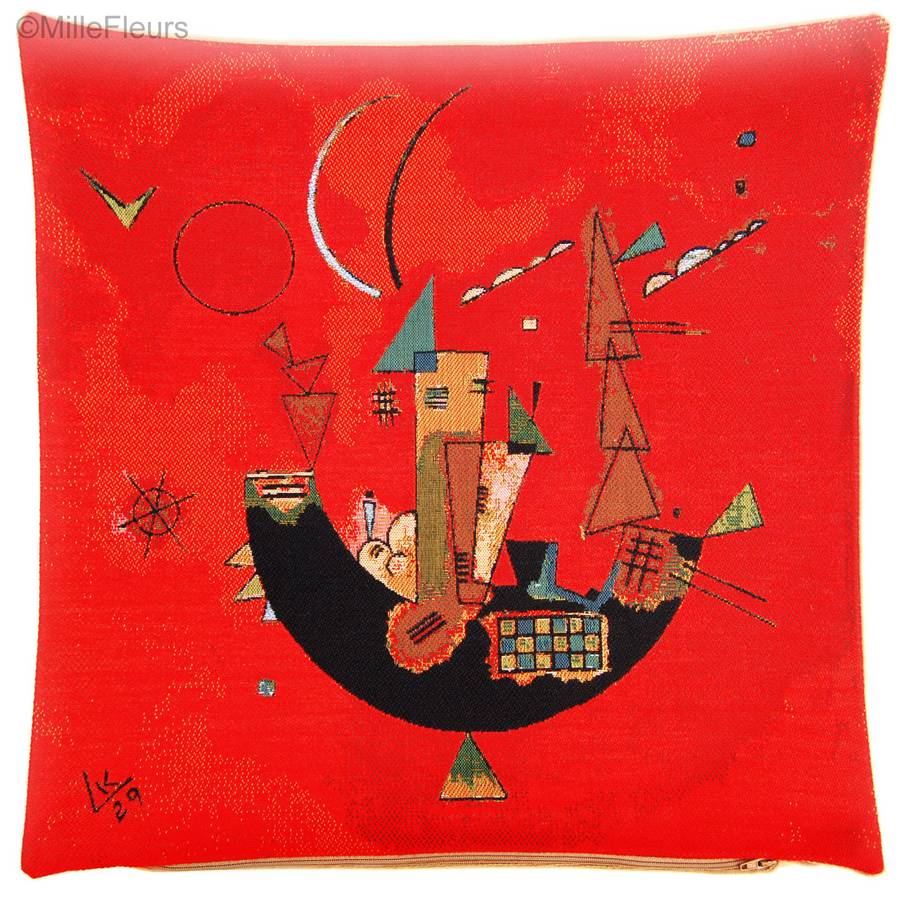 Mit und Gegen (Kandinsky) Tapestry cushions Masterpieces - Mille Fleurs Tapestries