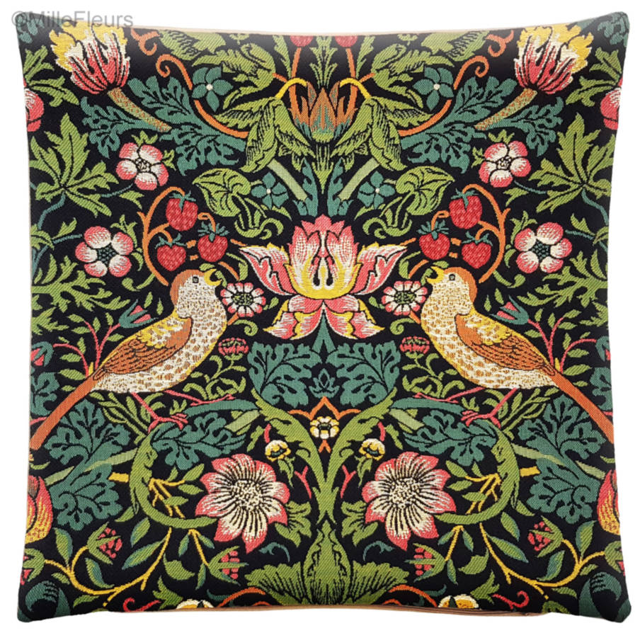 Voleur de Fraise (William Morris) Housses de coussin William Morris & Co - Mille Fleurs Tapestries