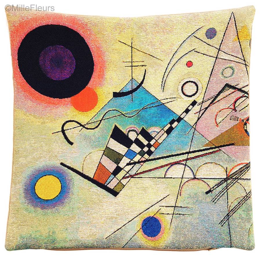 Composition VIII (Kandinsky) Housses de coussin Chefs-d'œuvre - Mille Fleurs Tapestries
