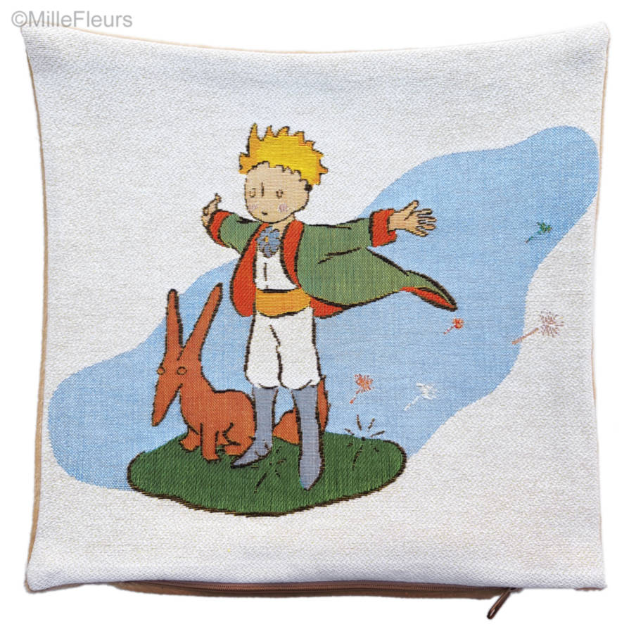 The Little Prince with Fox (Antoine de Saint-Exupéry) Tapestry cushions The Little Prince - Mille Fleurs Tapestries