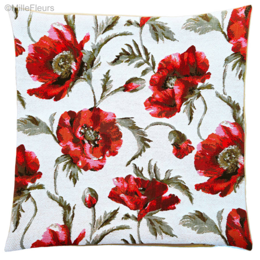 Coquelicots Housses de coussin Coquelicots - Mille Fleurs Tapestries