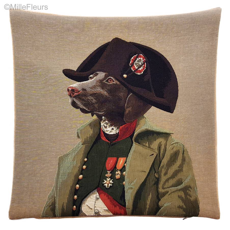 Dog Napoleon Tapestry cushions Dogs - Mille Fleurs Tapestries