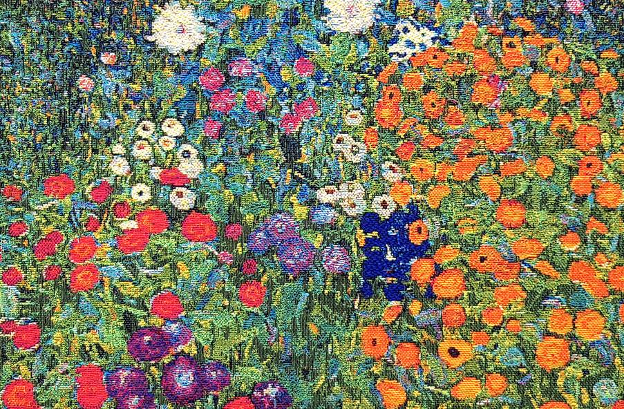 Jardín de Flores (Klimt) Fundas de cojín Gustav Klimt - Mille Fleurs Tapestries