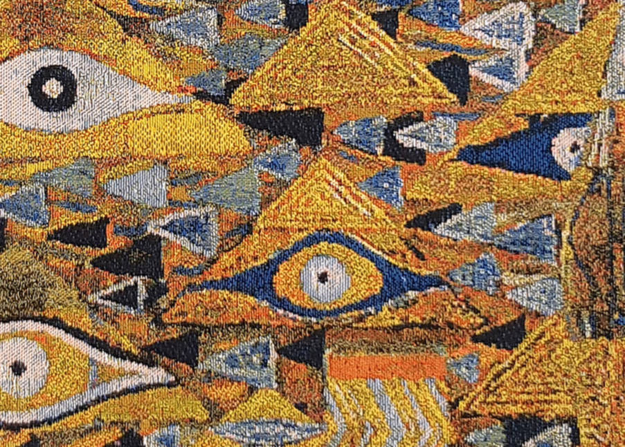 Patchwork (Klimt) Housses de coussin Gustav Klimt - Mille Fleurs Tapestries