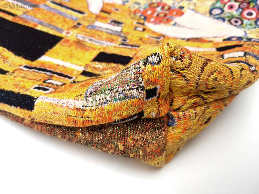 El Beso (Gustav Klimt) Bolsas de Compras Gustav Klimt - Mille Fleurs Tapestries