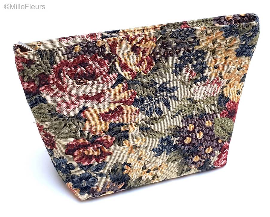 Juliette Make-up Bags Flowers - Mille Fleurs Tapestries