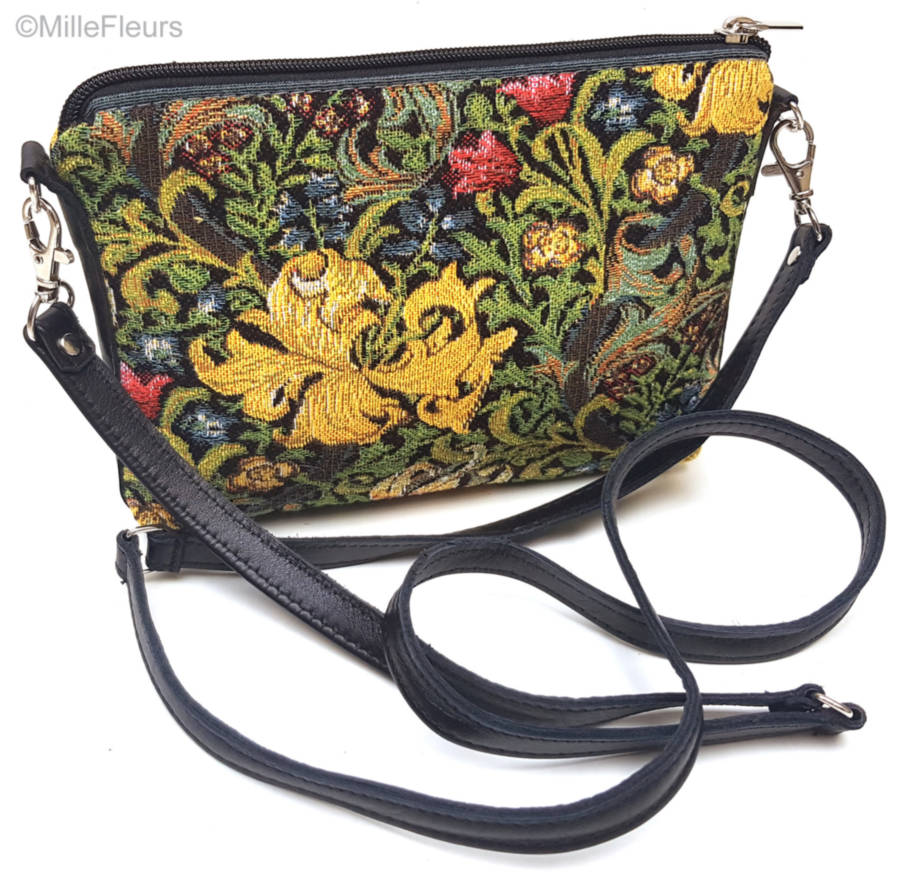 Golden Lily (William Morris), groen Handtassen William Morris - Mille Fleurs Tapestries