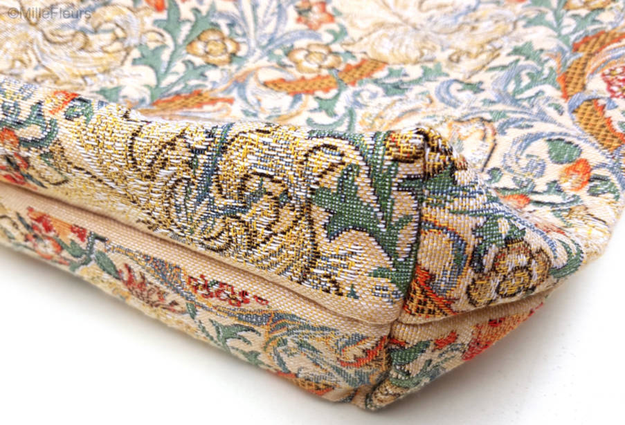 Golden Lily (William Morris), beige Tote Bags William Morris - Mille Fleurs Tapestries
