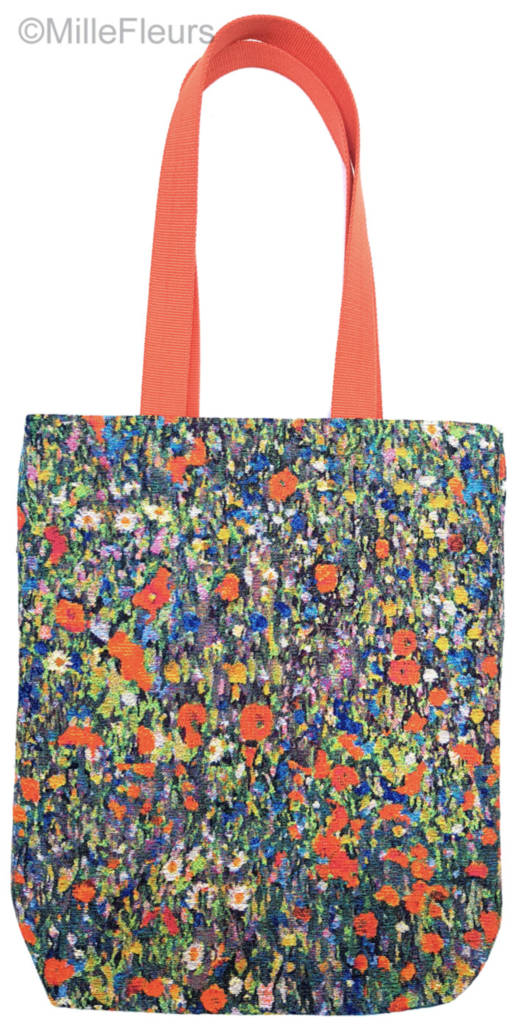 Flower Garden (Klimt) Tote Bags Gustav Klimt - Mille Fleurs Tapestries