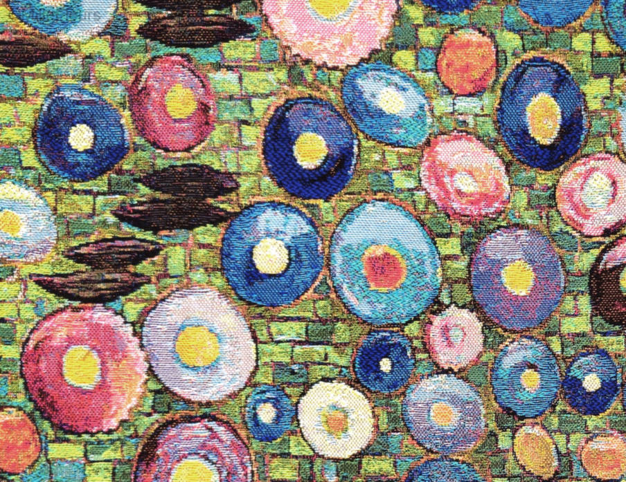 Cercles (Gustav Klimt) Housses de coussin Gustav Klimt - Mille Fleurs Tapestries