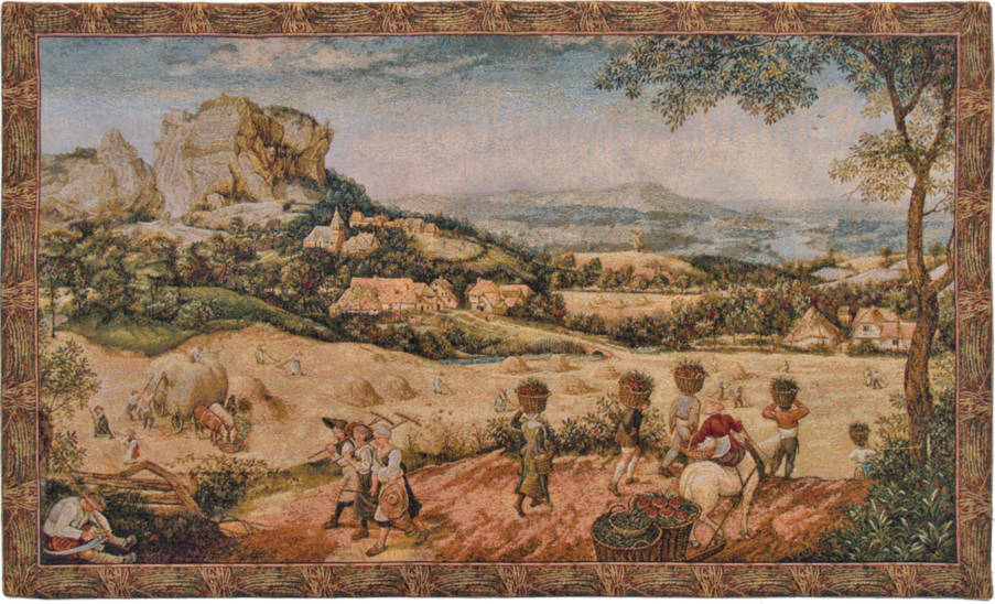 La Cosecha de Heno (Brueghel) Tapices de pared Obras Maestras - Mille Fleurs Tapestries
