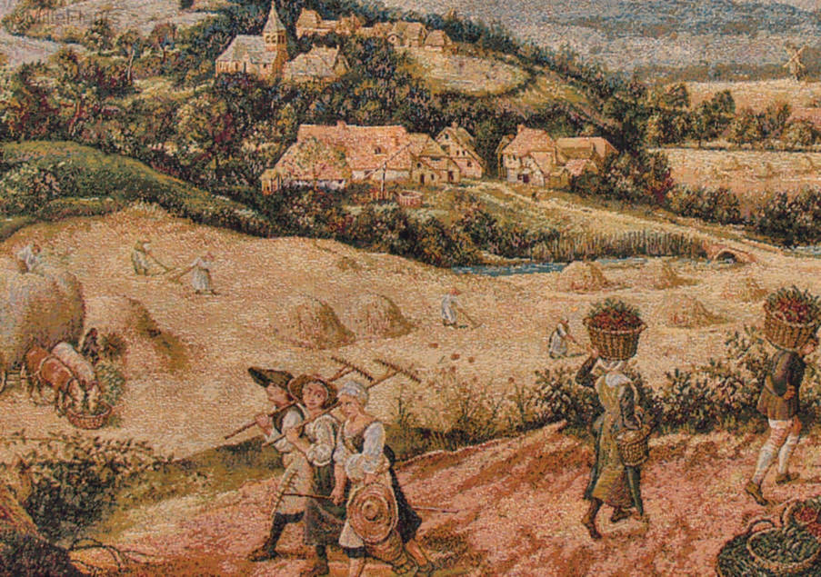 De Oogst van Hooi (Brueghel) Wandtapijten Meesterwerken - Mille Fleurs Tapestries