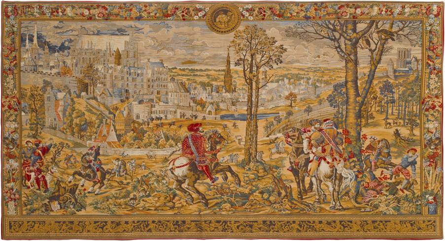 Bruselas Antiguo Tapices de pared Tapices de Gran Tamaño - Mille Fleurs Tapestries