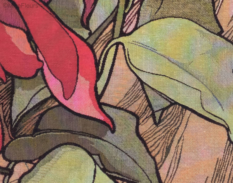 Rubis (Mucha) Tapisseries murales Alfons Mucha - Mille Fleurs Tapestries