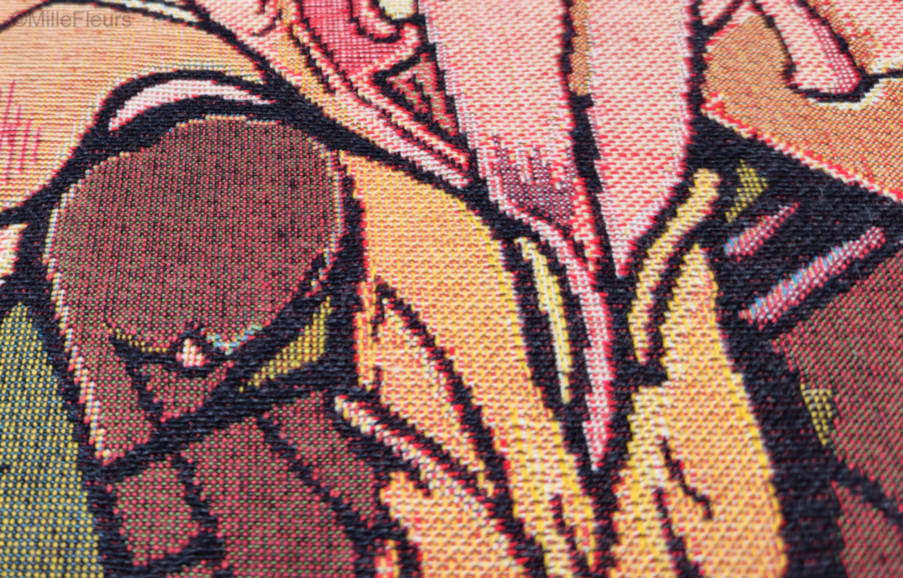 Amethyst (Mucha) Wall tapestries Alphonse Mucha - Mille Fleurs Tapestries