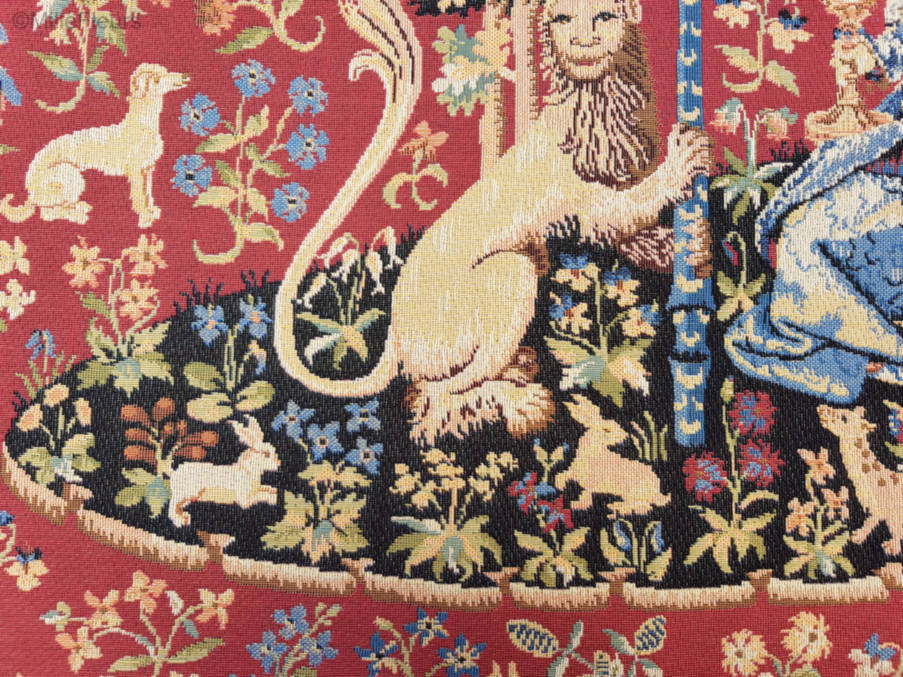 Vista Tapices de pared Dama con Unicornio - Mille Fleurs Tapestries