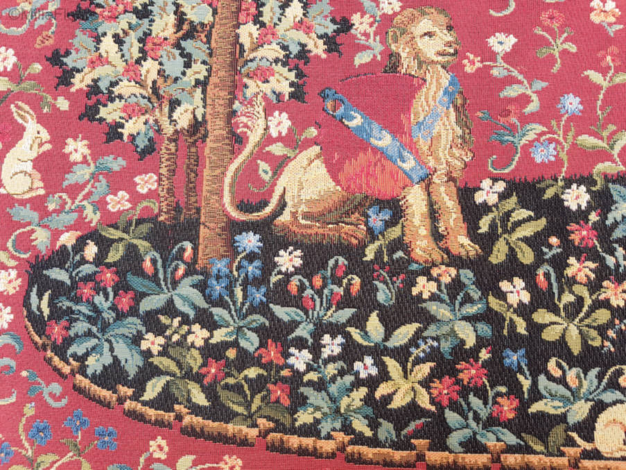 Le Toucher Tapisseries murales Dame à la Licorne - Mille Fleurs Tapestries