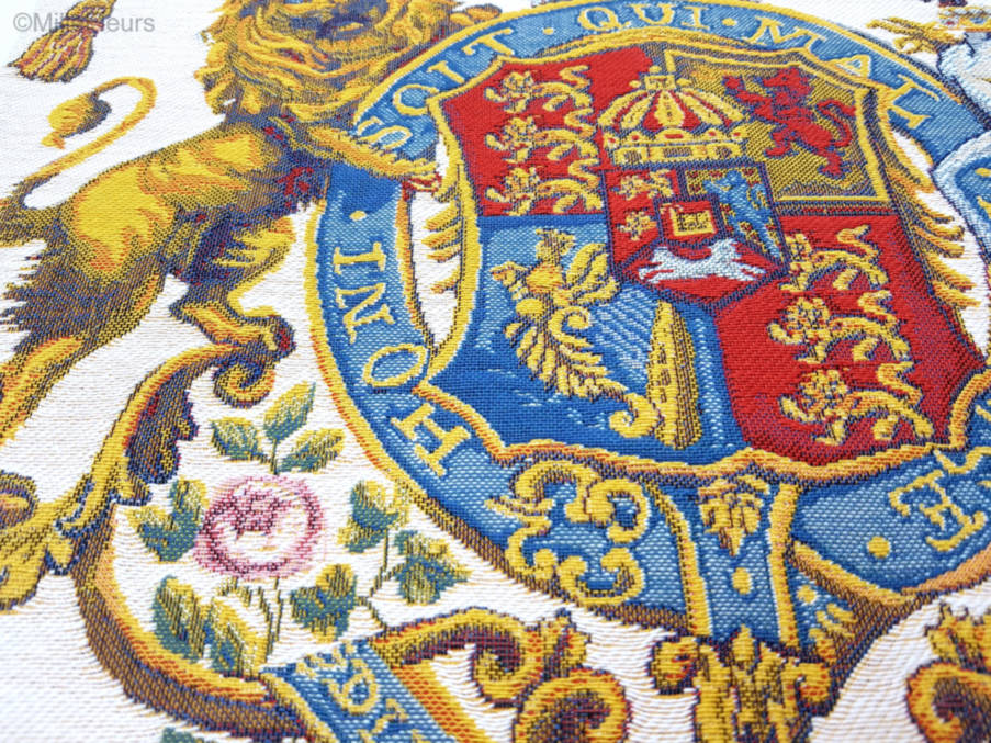 Royal coat of arms of the United Kingdom Wall tapestries Other Medieval - Mille Fleurs Tapestries