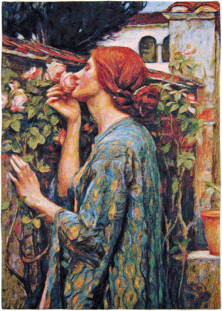 Soul of the Rose (Waterhouse) Wall tapestries Masterpieces - Mille Fleurs Tapestries