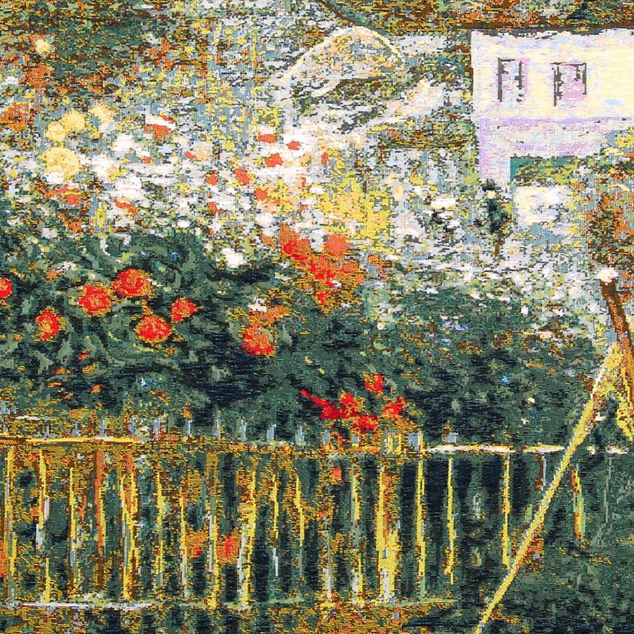 Monet Peignant son Jardin à Argenteuil (Renoir) Tapisseries murales Pierre-Auguste Renoir - Mille Fleurs Tapestries