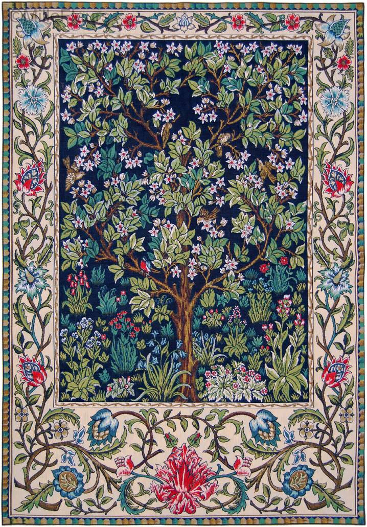Arbol de la Vida Tapices de pared William Morris & Co - Mille Fleurs Tapestries