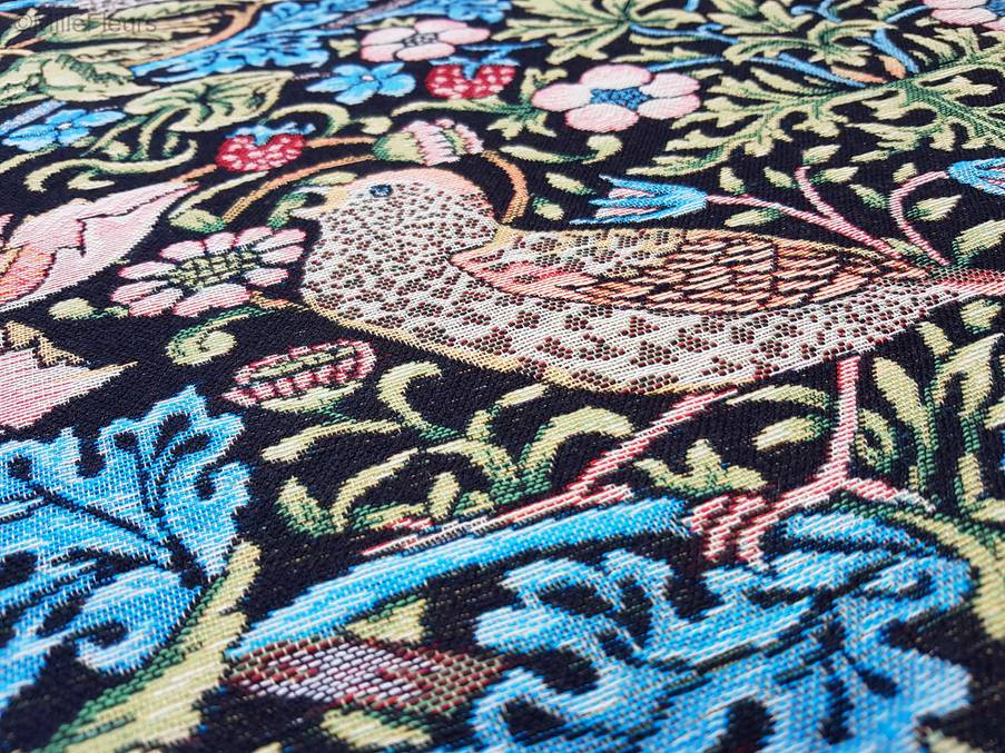 Strawberry Thief (William Morris) Throws & Plaids William Morris and Co - Mille Fleurs Tapestries