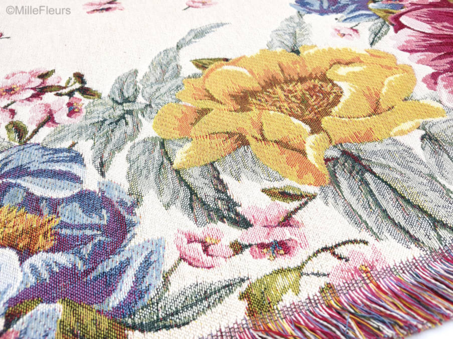 Floralie Plaids Fleurs - Mille Fleurs Tapestries