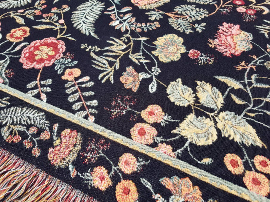Rosalie Plaids Fleurs - Mille Fleurs Tapestries