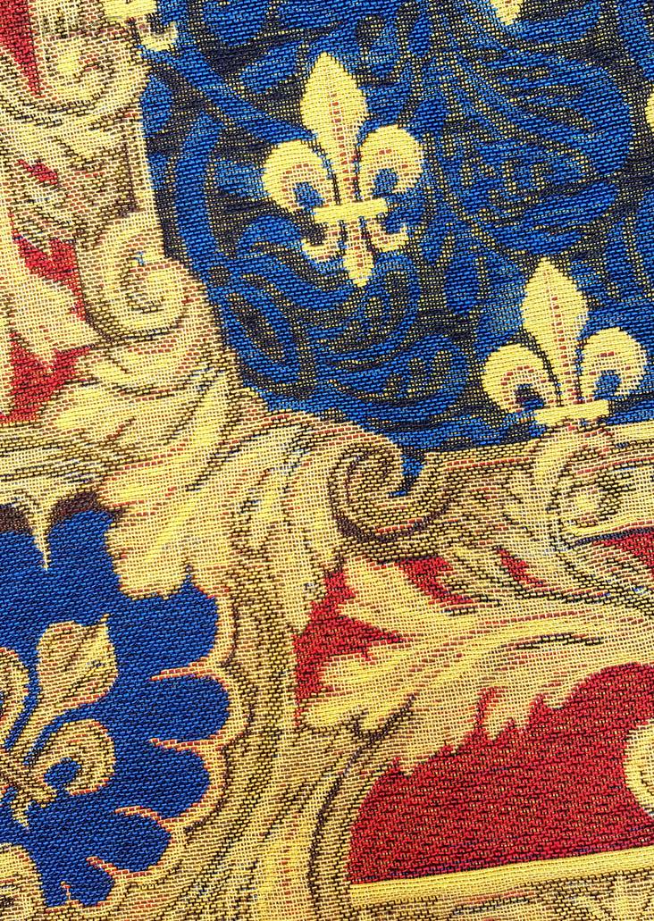 Flor de lis Mantas Medieval - Mille Fleurs Tapestries