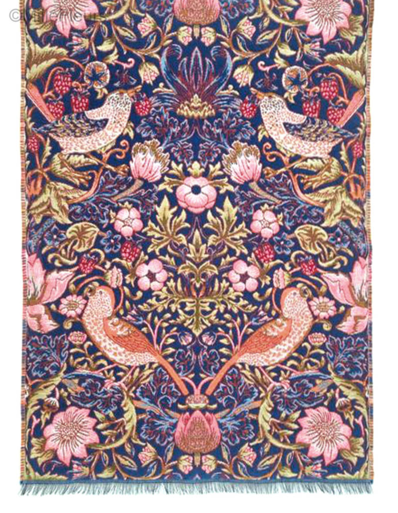 Aardbei Dief (William Morris) Sjaals - Mille Fleurs Tapestries