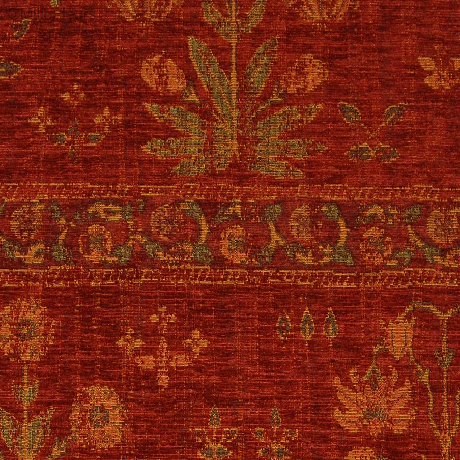 Wera, bordeaux Housses de coussin Tissus Chenille - Mille Fleurs Tapestries