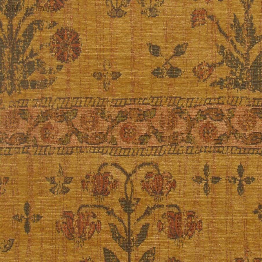 Wera, ochre Housses de coussin Tissus Chenille - Mille Fleurs Tapestries