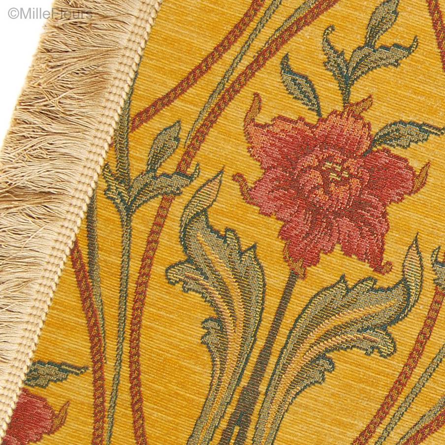 Xylina, geel Plaids & Tafelkleden Chenille - Mille Fleurs Tapestries