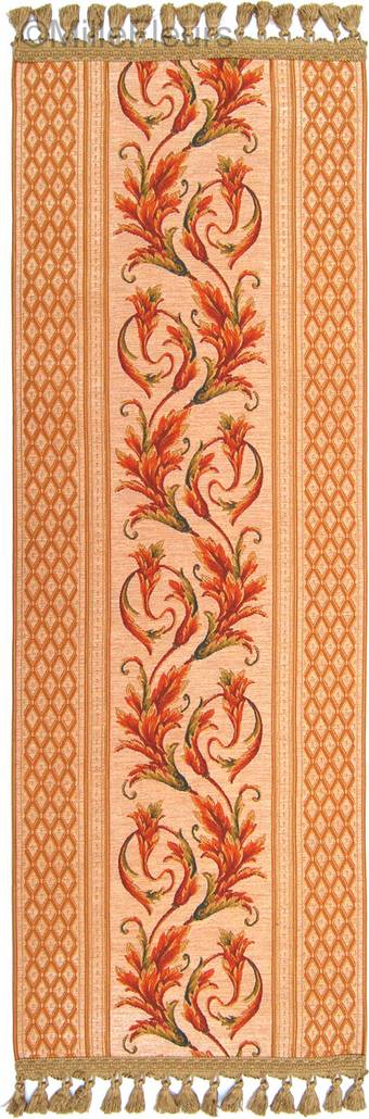 Acanthusbladeren, beige Tafellopers William Morris - Mille Fleurs Tapestries