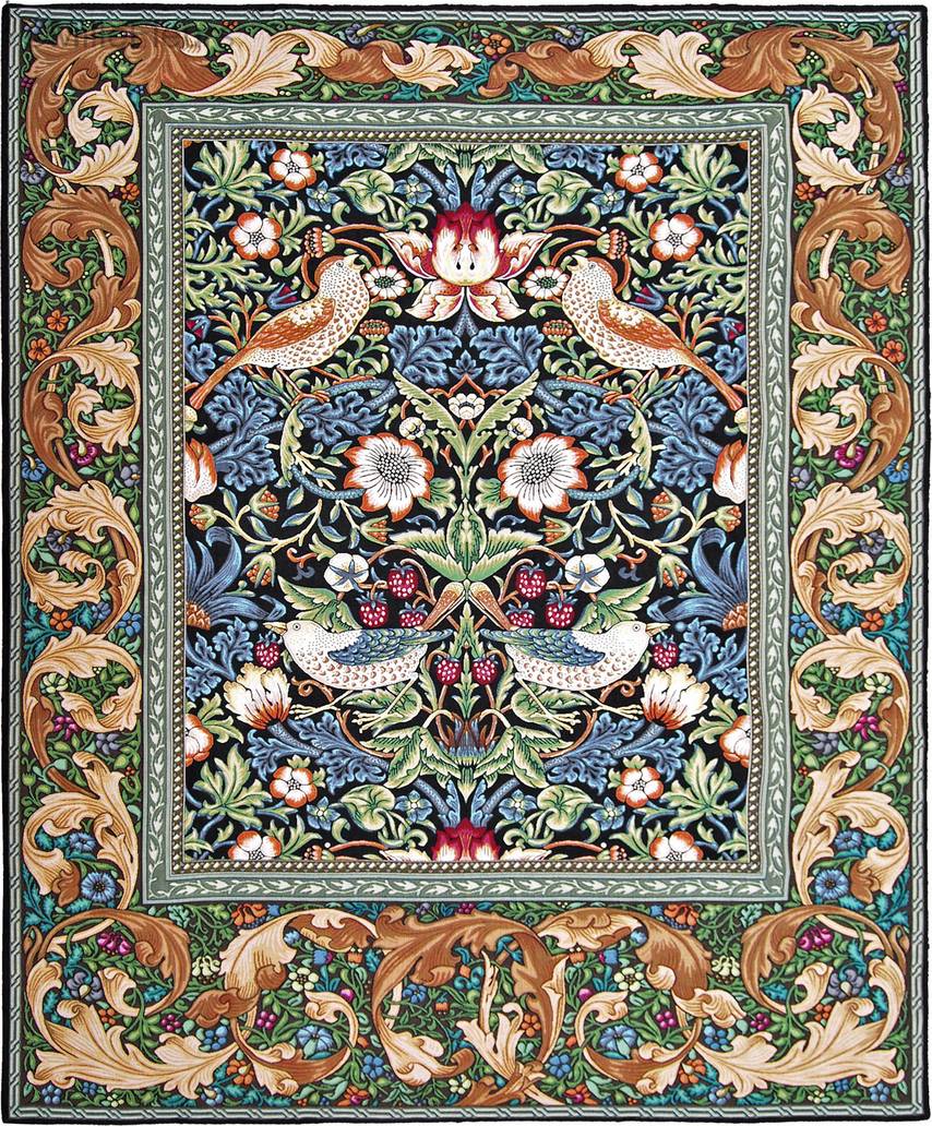 Aardbei Dief Wandtapijten William Morris & Co - Mille Fleurs Tapestries