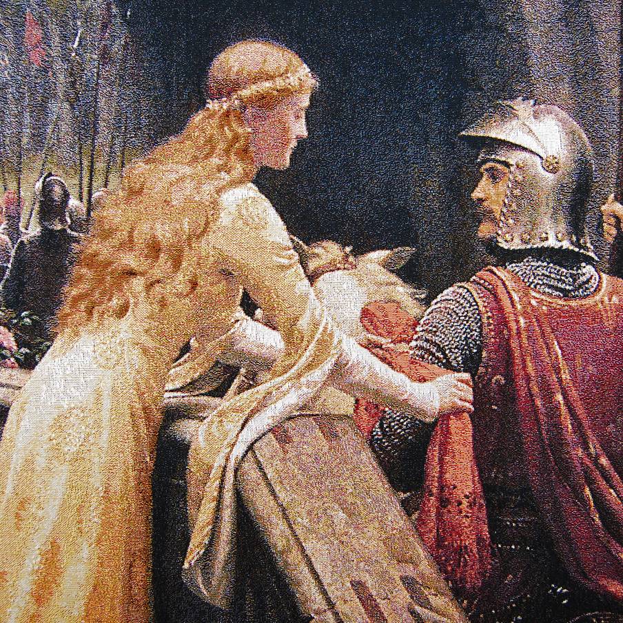 Godspeed ! (Leighton) Wall tapestries Edmund Blair Leighton - Mille Fleurs Tapestries