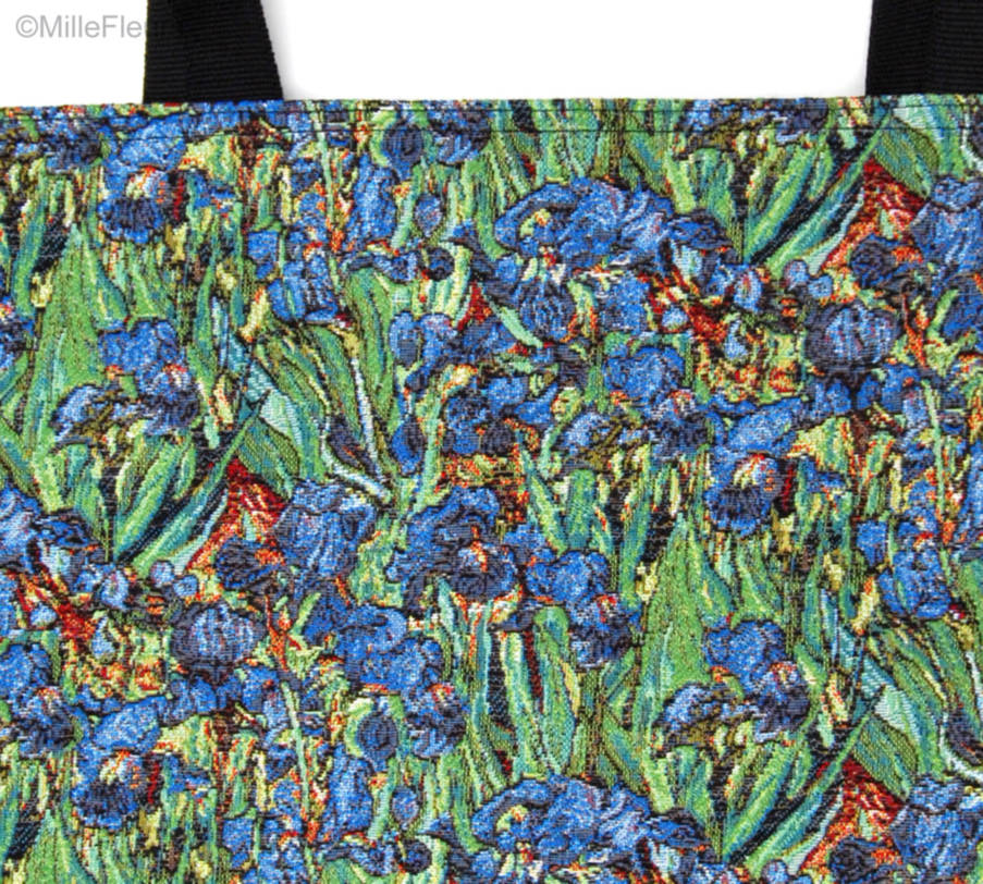 Irises (Van Gogh) Tote Bags Vincent Van Gogh - Mille Fleurs Tapestries