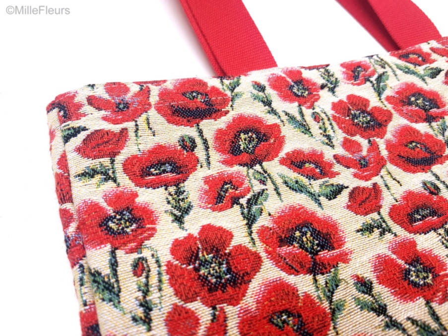 Petits Coquelicots Shoppers Fleurs - Mille Fleurs Tapestries