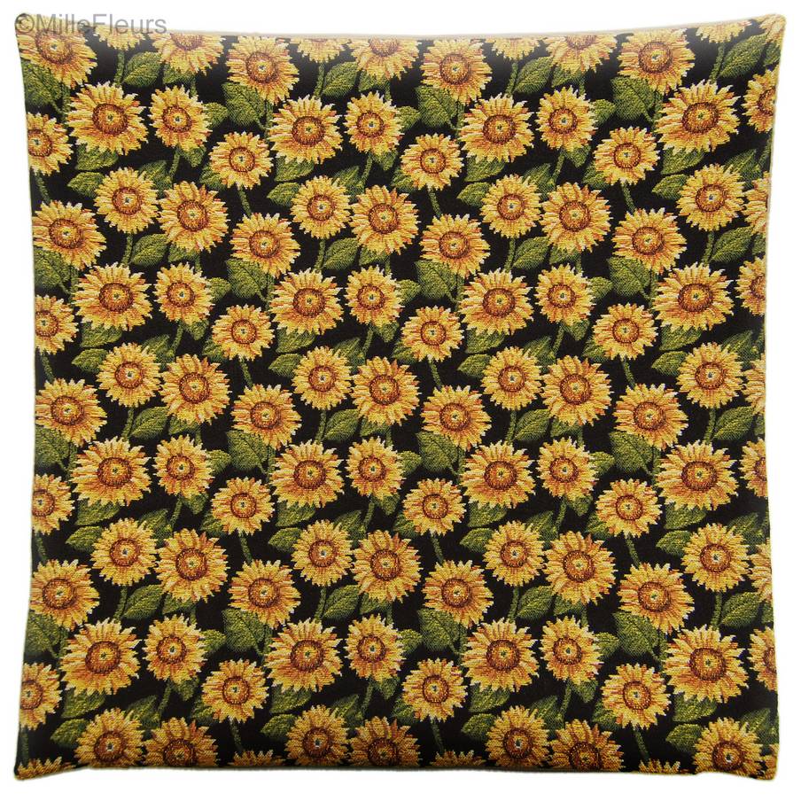 Sunflowers Tapestry cushions Contemporary Flowers - Mille Fleurs Tapestries