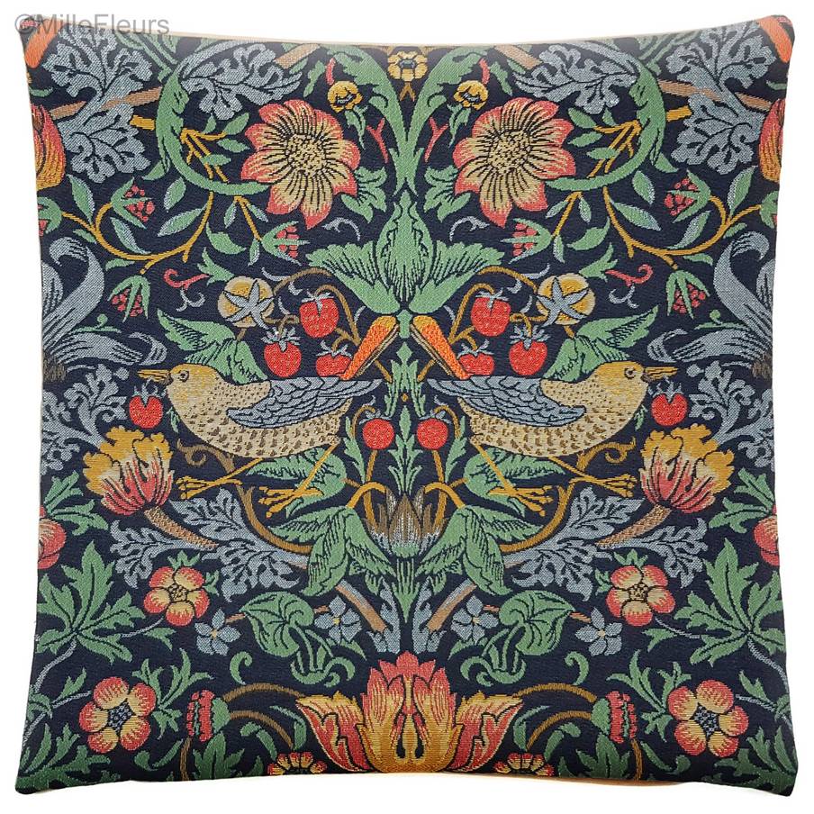 Aardbei Dief (William Morris), blauw Sierkussens William Morris & Co - Mille Fleurs Tapestries