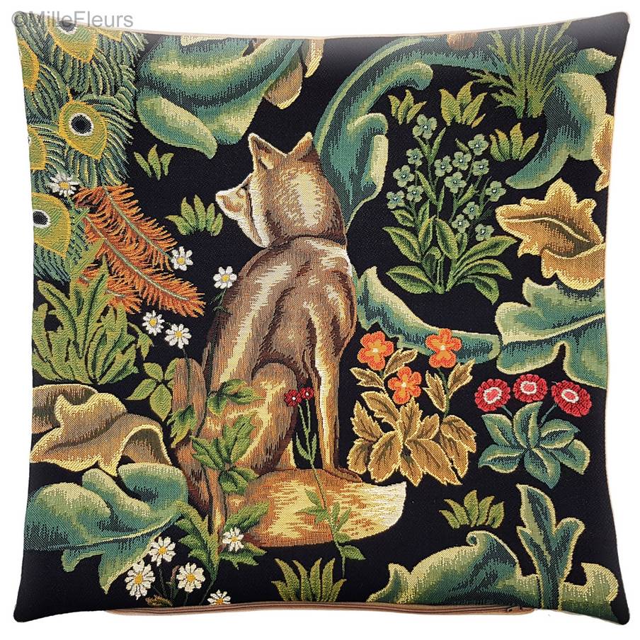 Renard (William Morris) Housses de coussin Renards - Mille Fleurs Tapestries