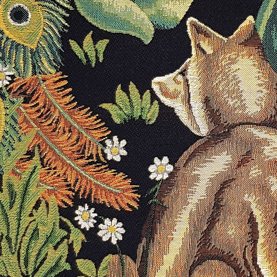 Fox (William Morris) Tapestry cushions Foxes - Mille Fleurs Tapestries