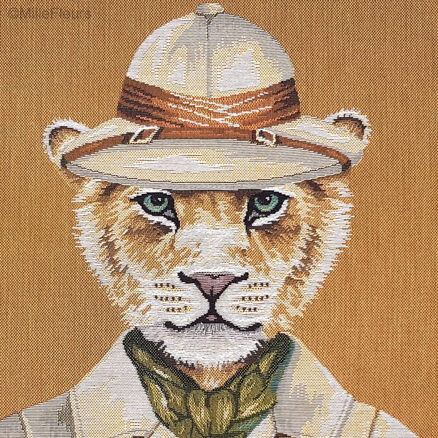 Safari Leeuw Kussenslopen Katten - Mille Fleurs Tapestries