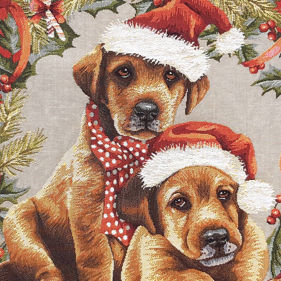 Perros de Navidad Fundas de cojín Navidad & Invierno - Mille Fleurs Tapestries