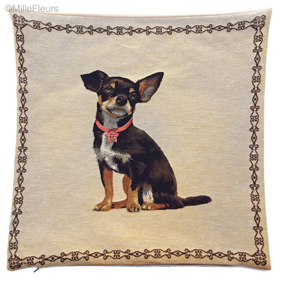 Chihuahua Tapestry cushions Dogs - Mille Fleurs Tapestries