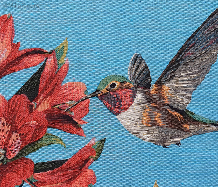 Hummingbird Tapestry cushions Birds - Mille Fleurs Tapestries