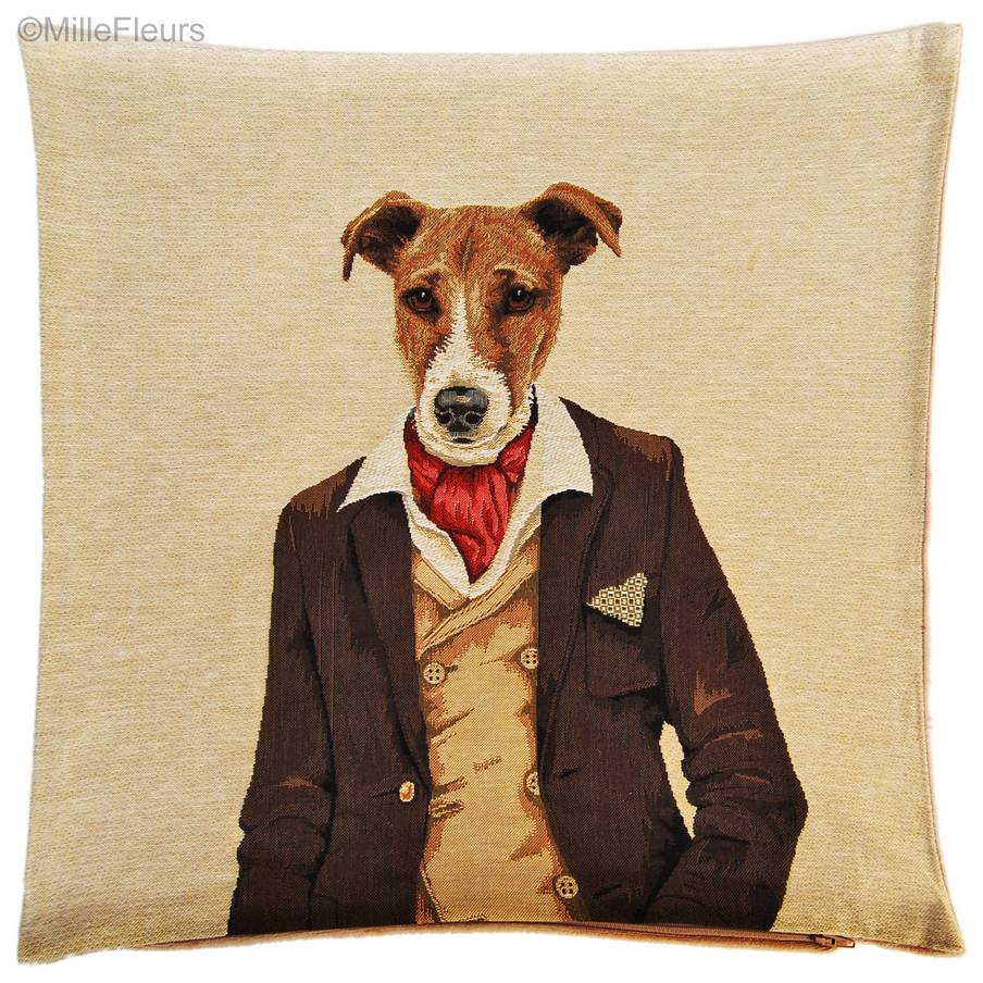 Jack Russell Dandy Dog Tapestry cushions Dogs - Mille Fleurs Tapestries