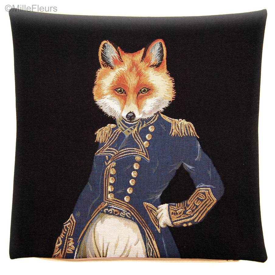 Fabulous Fox Tapestry cushions Foxes - Mille Fleurs Tapestries