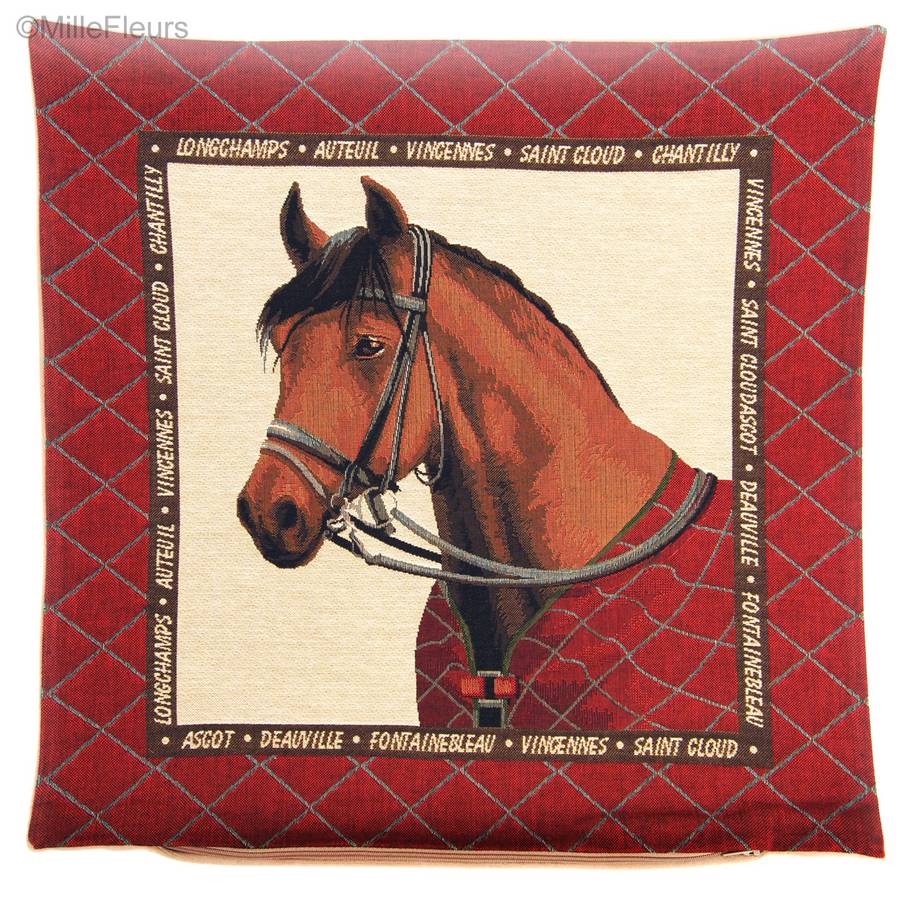 Cheval Housses de coussin Chasse et Golf et Chevaux - Mille Fleurs Tapestries